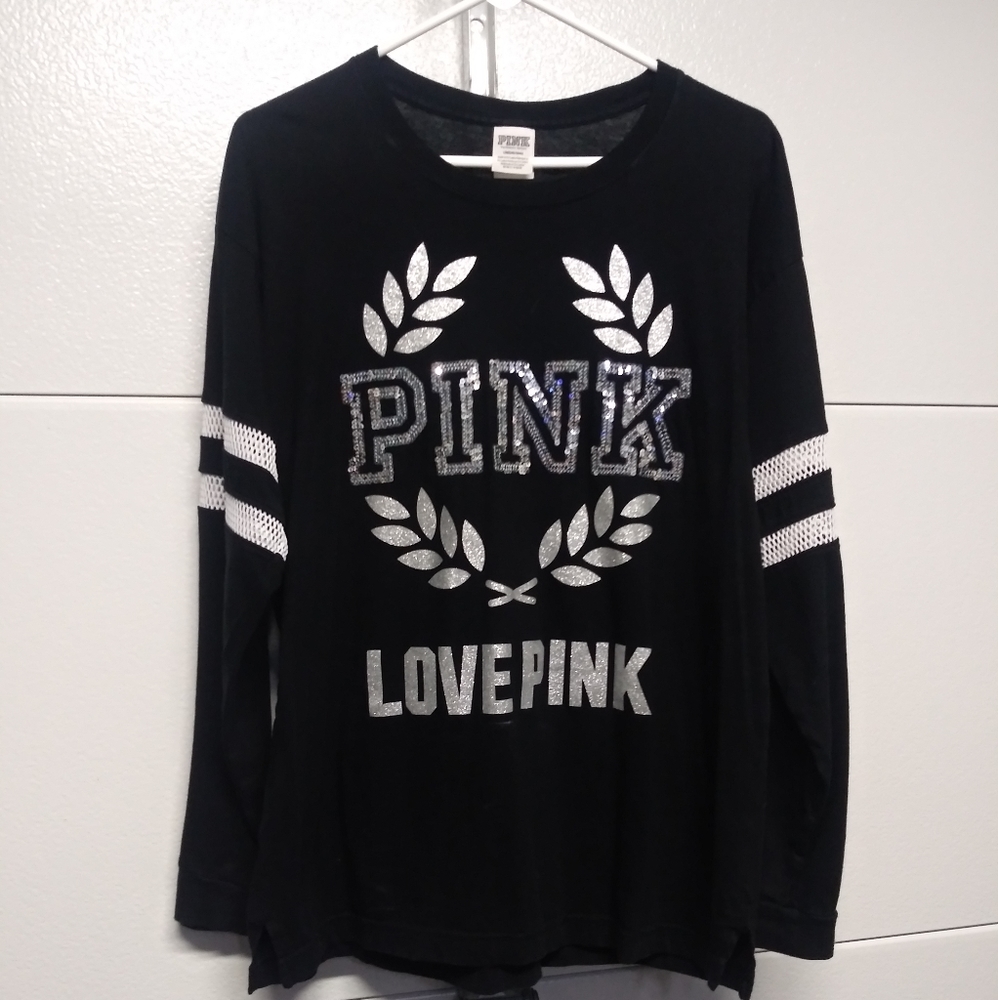 Victoria's Secret Pink bling long sleeve shirt